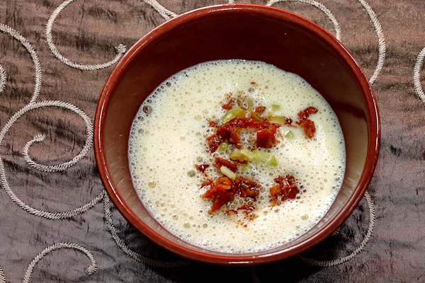 Mandelsuppe mit Chorizo