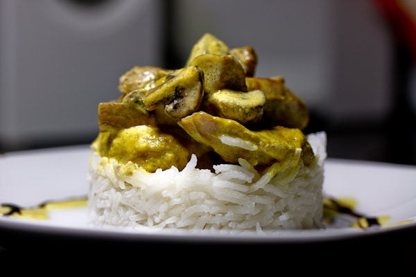 Curry-Lendchen mit Champignons