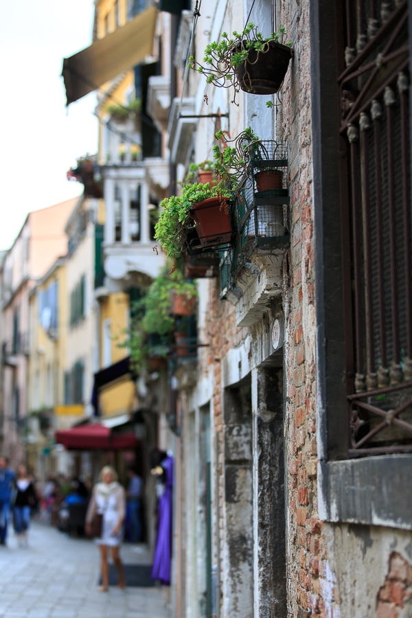 Balkonien in Venedig