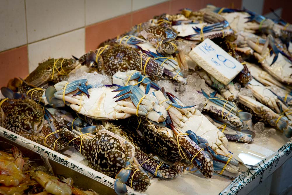 Krabben, die wenig Fleisch besitzen und nur für Fonds benutzt werden